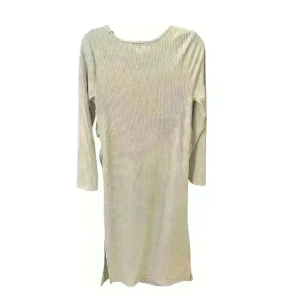 NWOT Primark Parenthood Ribbed Cream Long Sleeve Maxi dress, size 12 - Picture 7 of 7